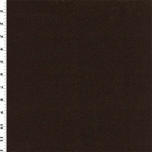 1 1/2 YD PC-Twill Texture Vinyl - Dark Chocolate Brown Fabric