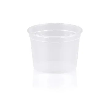 100ml Disposable Sauce Container Tub with Lid 10pcs