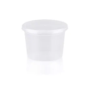 100ml Disposable Sauce Container Tub with Lid 10pcs