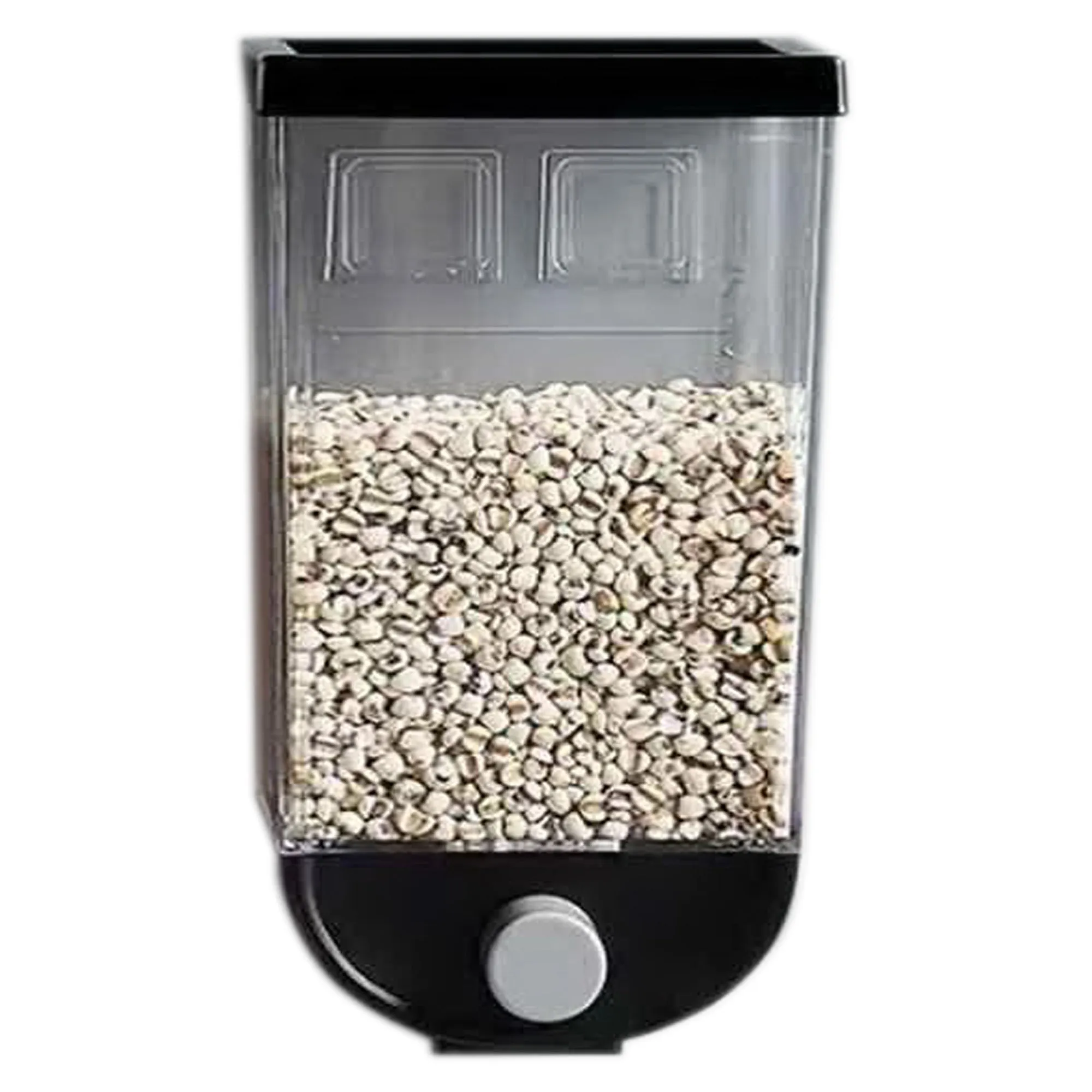 2325 Wall Mounted Cereal Dispenser Tank Grain Dry Food Container (1500ML) (Multicolour)