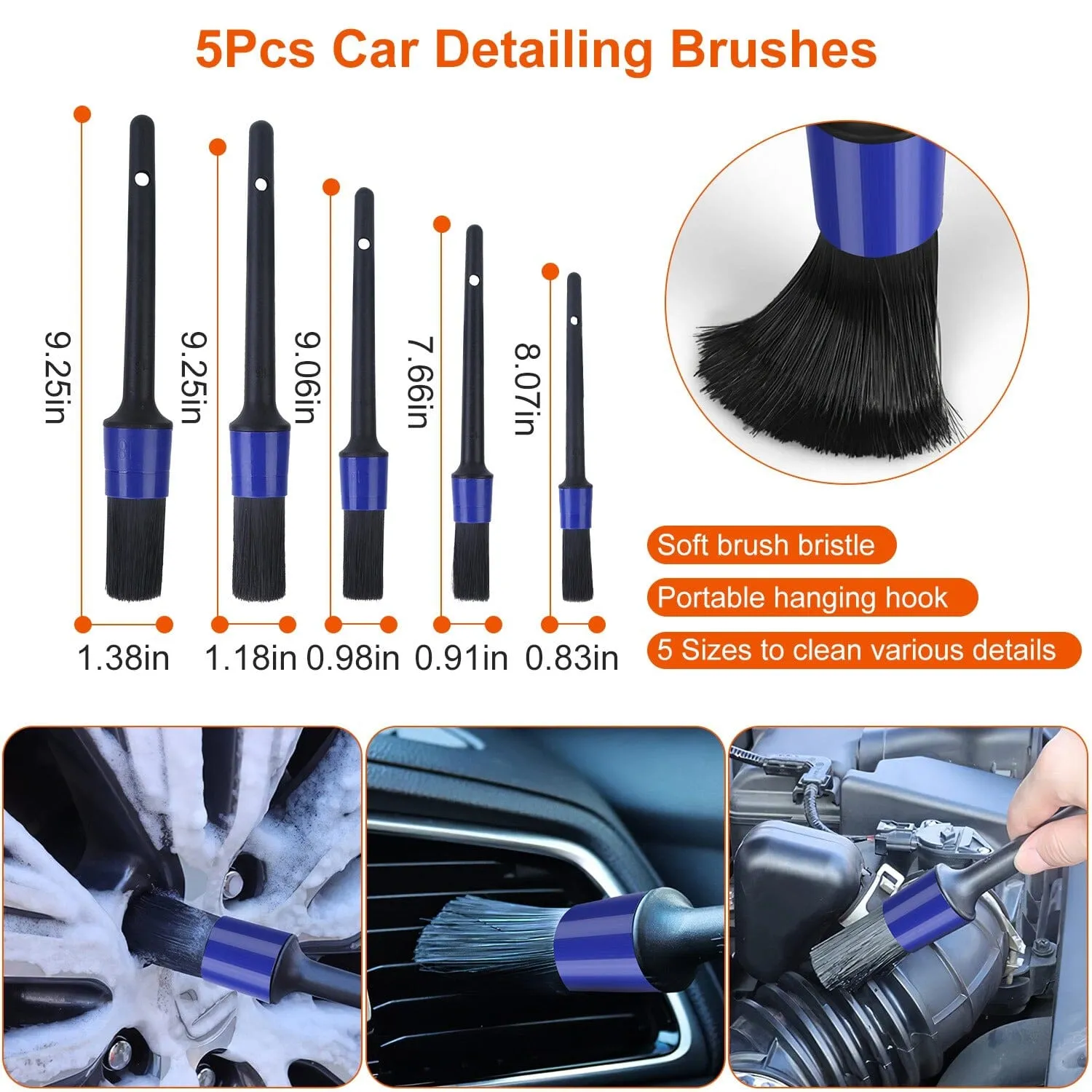 26-Pieces: Car Detailing Brush Kit