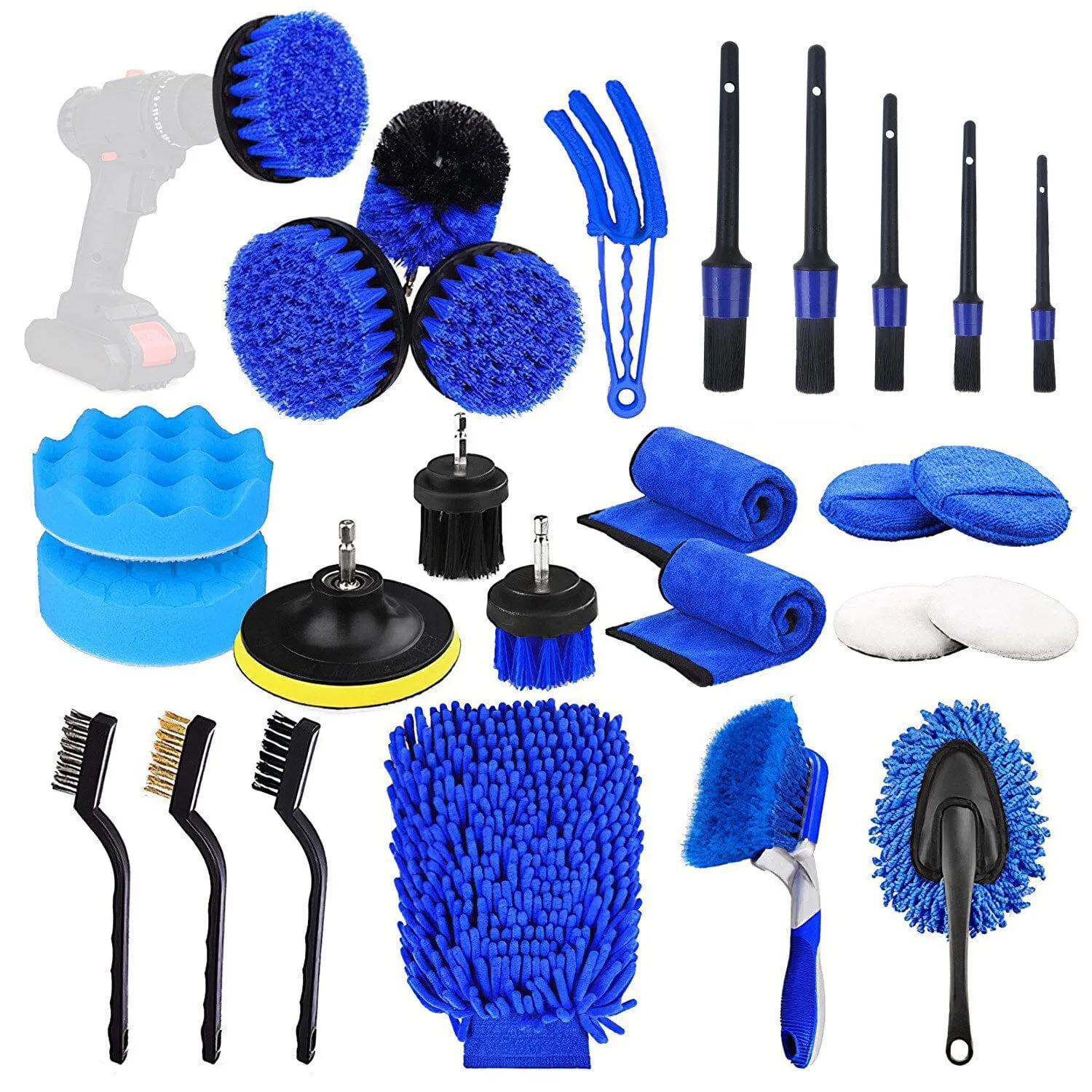 26-Pieces: Car Detailing Brush Kit