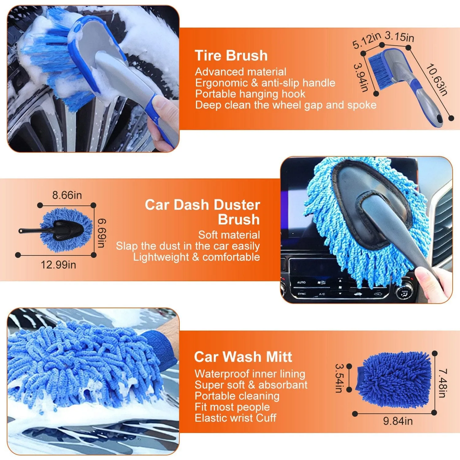 26-Pieces: Car Detailing Brush Kit