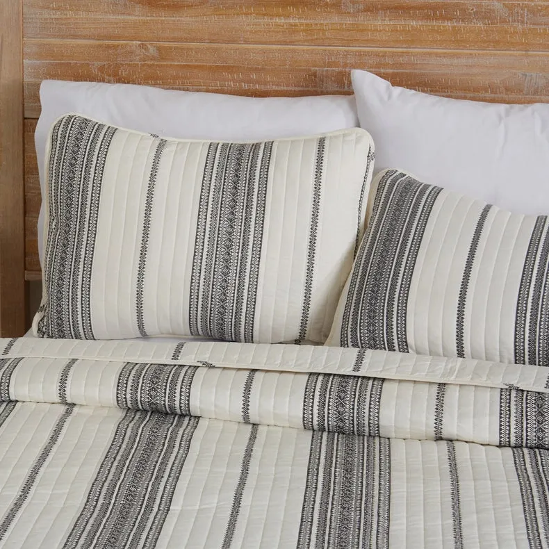 3-Piece Stripe Quilt - Wesley Collection