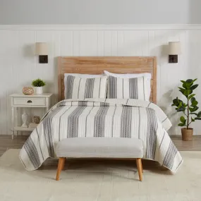 3-Piece Stripe Quilt - Wesley Collection