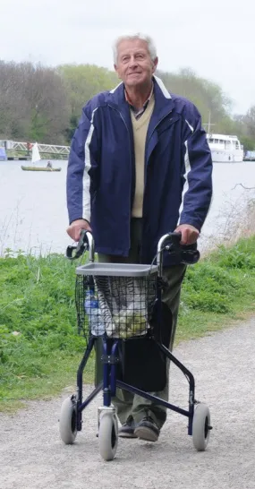 3-Wheeled Rollator - Blue