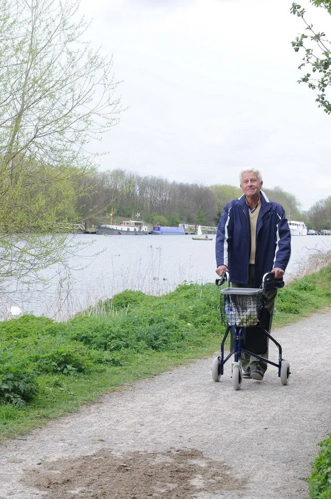 3-Wheeled Rollator - Blue