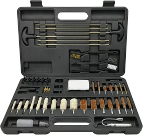 62 Universal Gun Cleaning Kit for All Guns Hunting Rifle Shot Gun Handguns in Hard Case All Calibers Gun Cleaning Kit with LED Bore Light