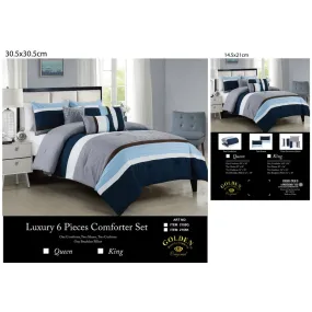 6PC QUEEN COMFORTER SET