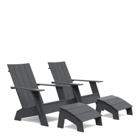 Adirondack Chair and Ottoman Bundle