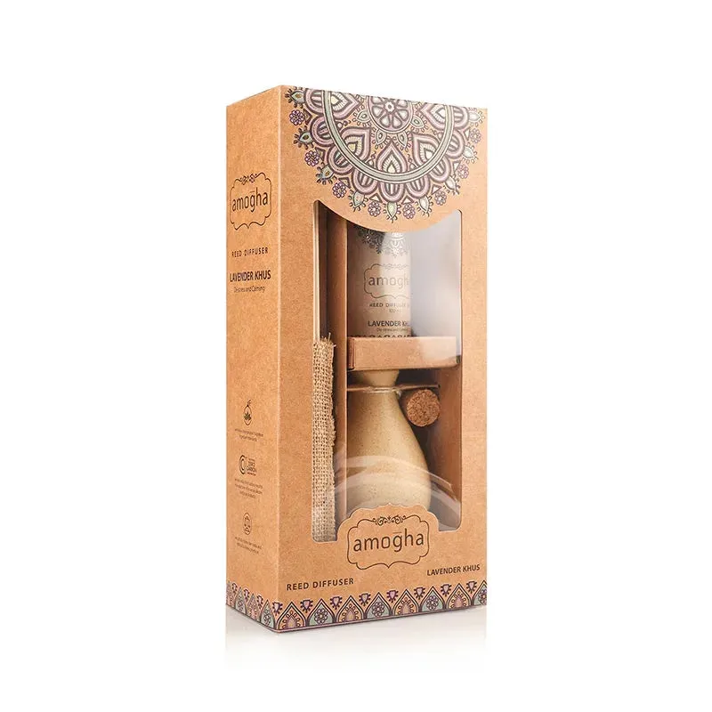 Amogha Reed Diffuser | Multiple Fragrances | 5 x 3 x 10 inches