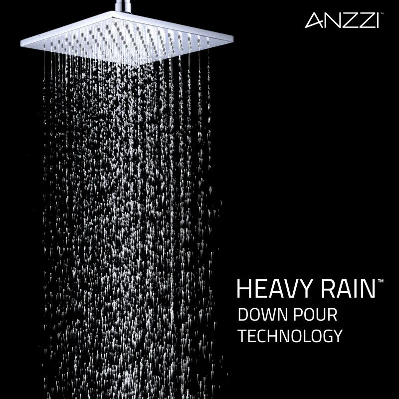 ANZZI Viace Series 1-Spray 8 in. Fixed Showerhead