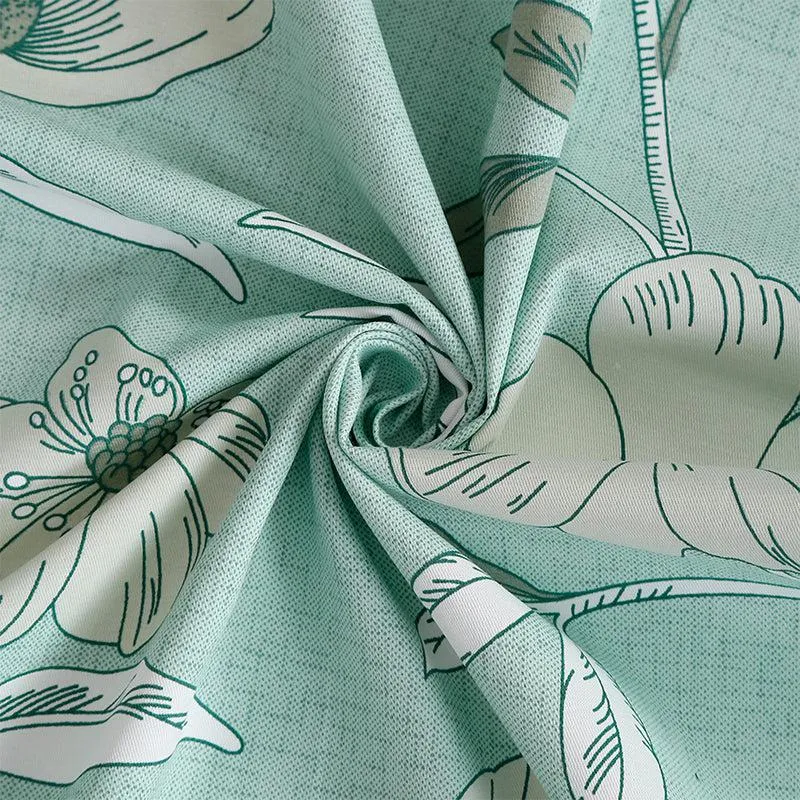 Aster Floral Cotton Comforter (Green)  - 150 GSM