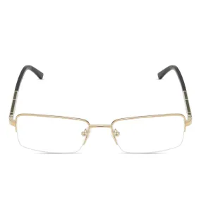 Azzaro Men's Gold Rectangular Optical Frame