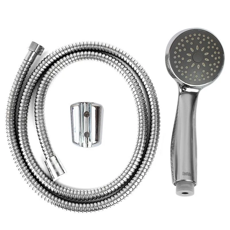 Bathlux Universal Stainless Steel Shower Head With 2M Hose