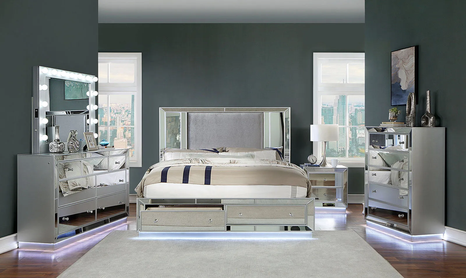 BELLADONNA 4 Pc. Queen Bedroom Set