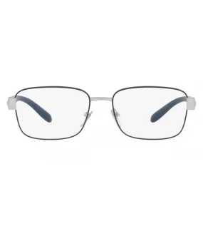 Bvlgari Men's Matte Silver Square Optical Frame