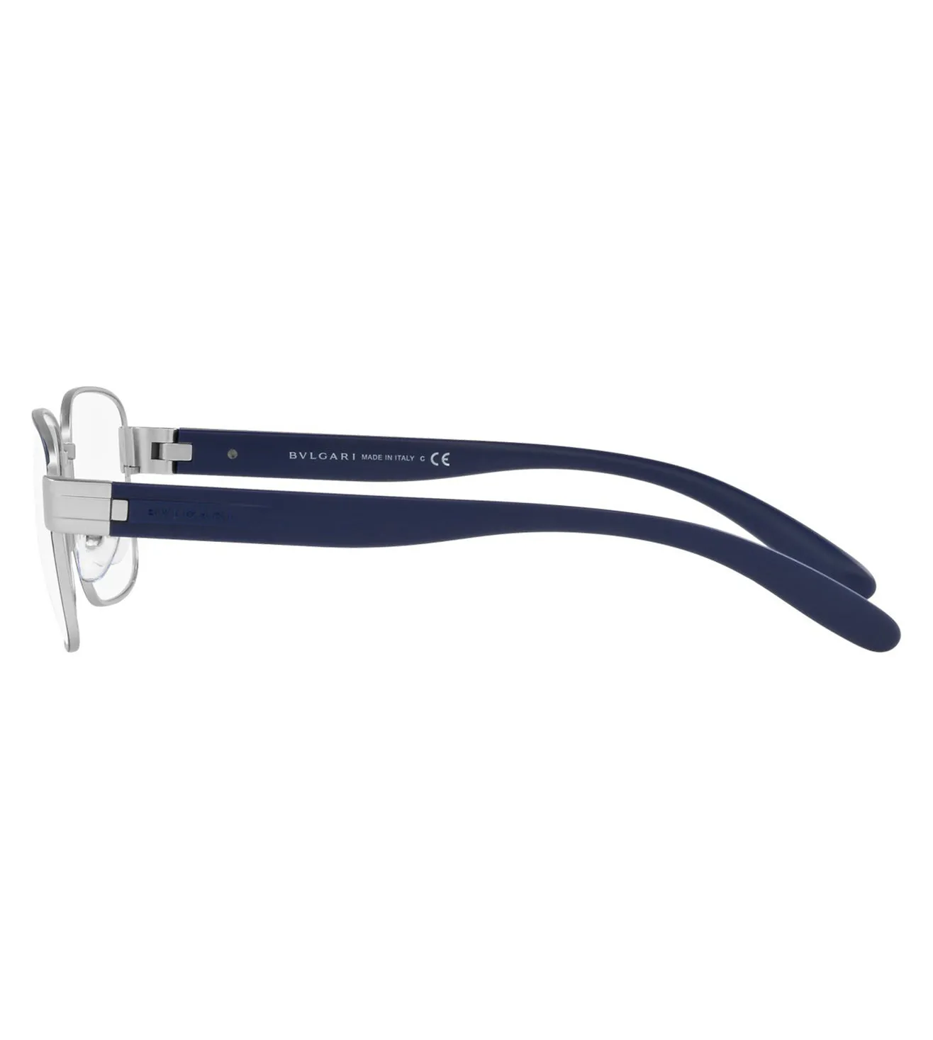 Bvlgari Men's Matte Silver Square Optical Frame