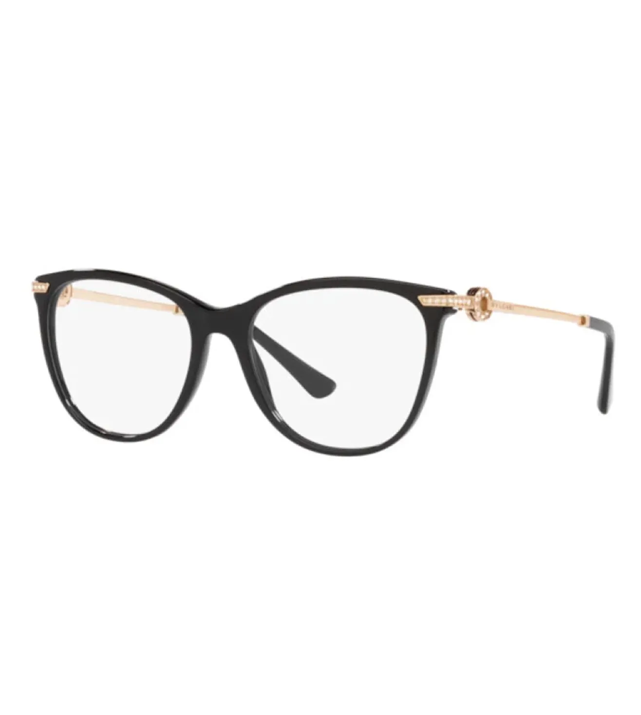 Bvlgari Women Black Cat-Eye Optical Frame