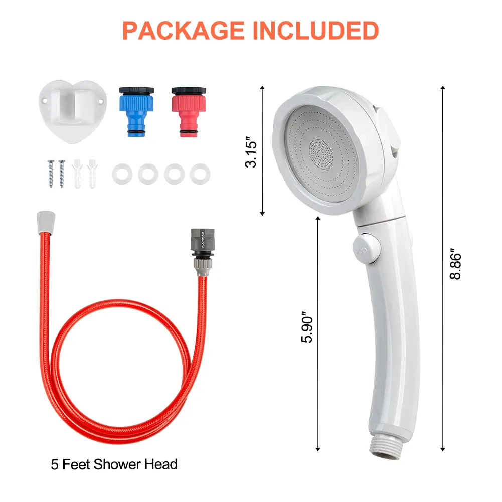 Camplux Hand Held Showerhead with ON/Off Switch