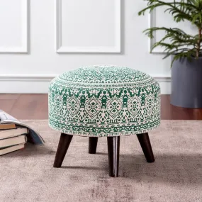 Chenova Cotton Ottoman - Green