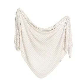 Copper Pearl Knit Swaddle Blanket / Coastal