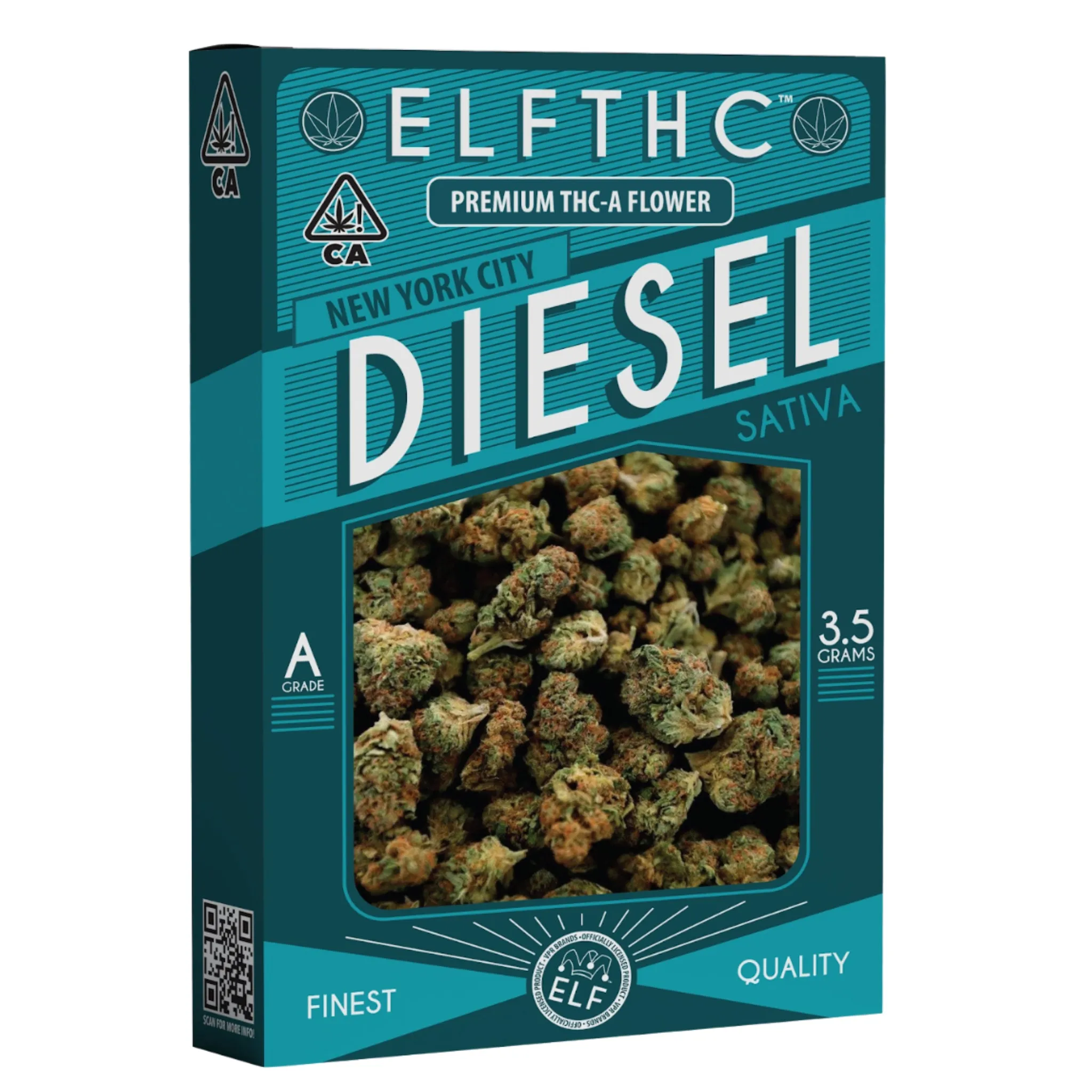 ELF Premium NYC Diesel THC-A Flower - 3g