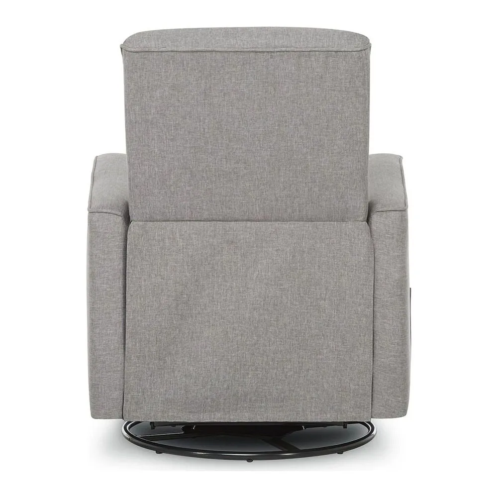 Evolur Monroe Glider, Recliner with Swivel Base - Luxe Grey