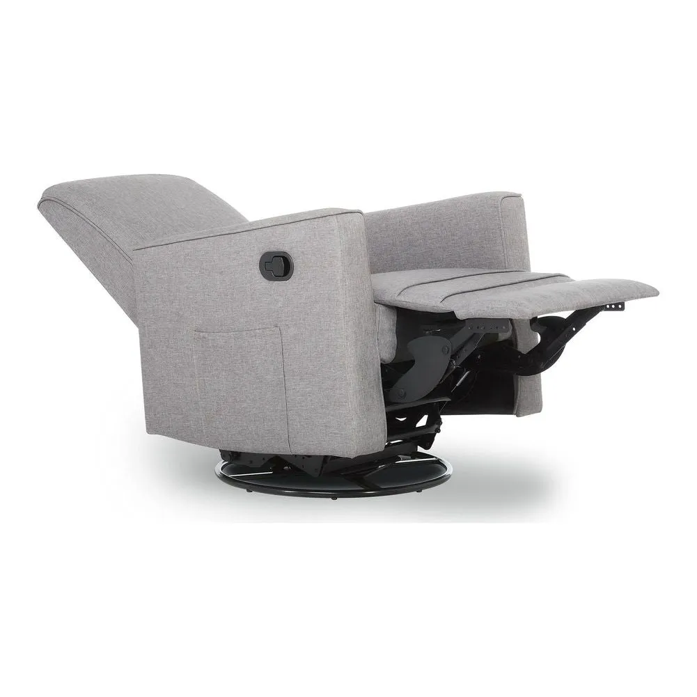 Evolur Monroe Glider, Recliner with Swivel Base - Luxe Grey