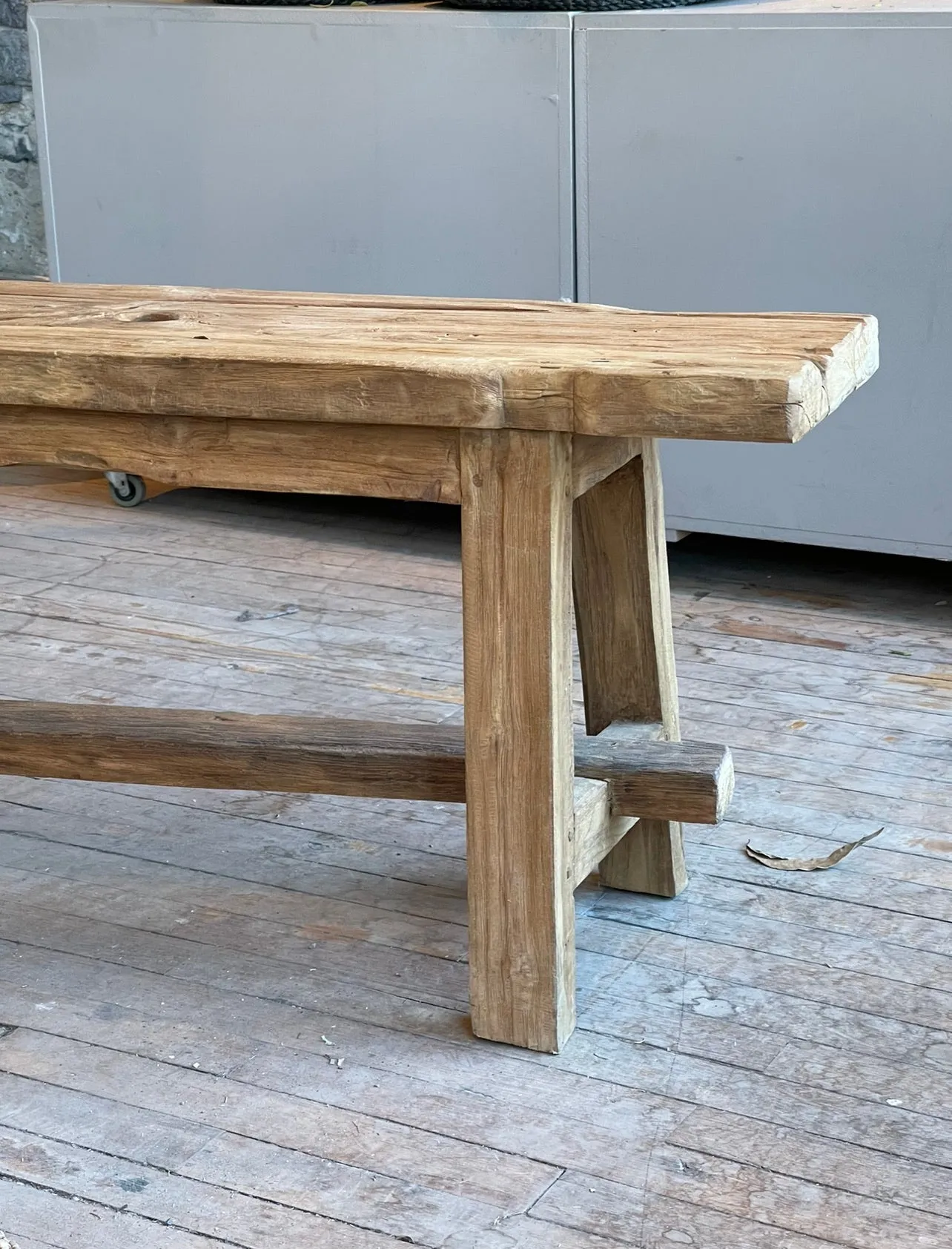 FARMERS BENCH IN RECLAIMED TEAK