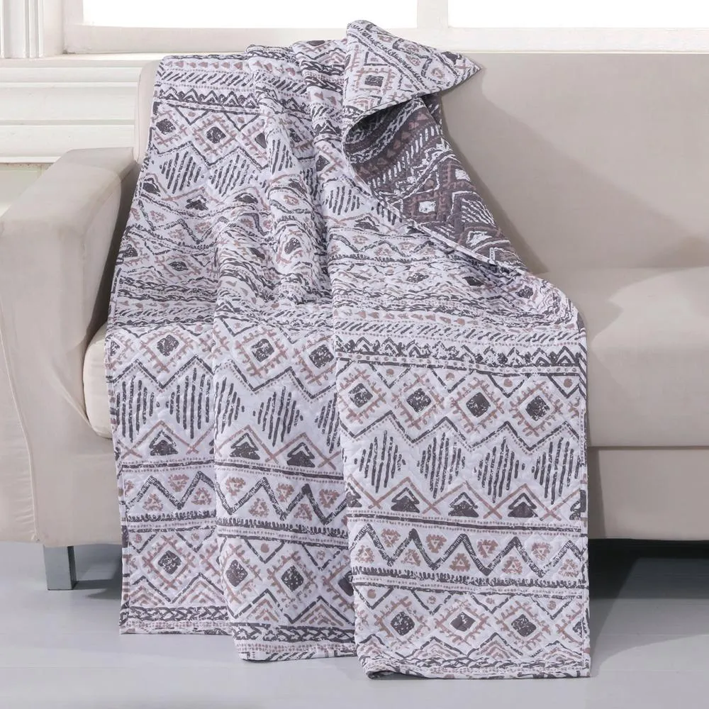 Greenland Home Fashions Barefoot Bungalow Denmark Accessory Throw Blanket - 50x60", Ivory