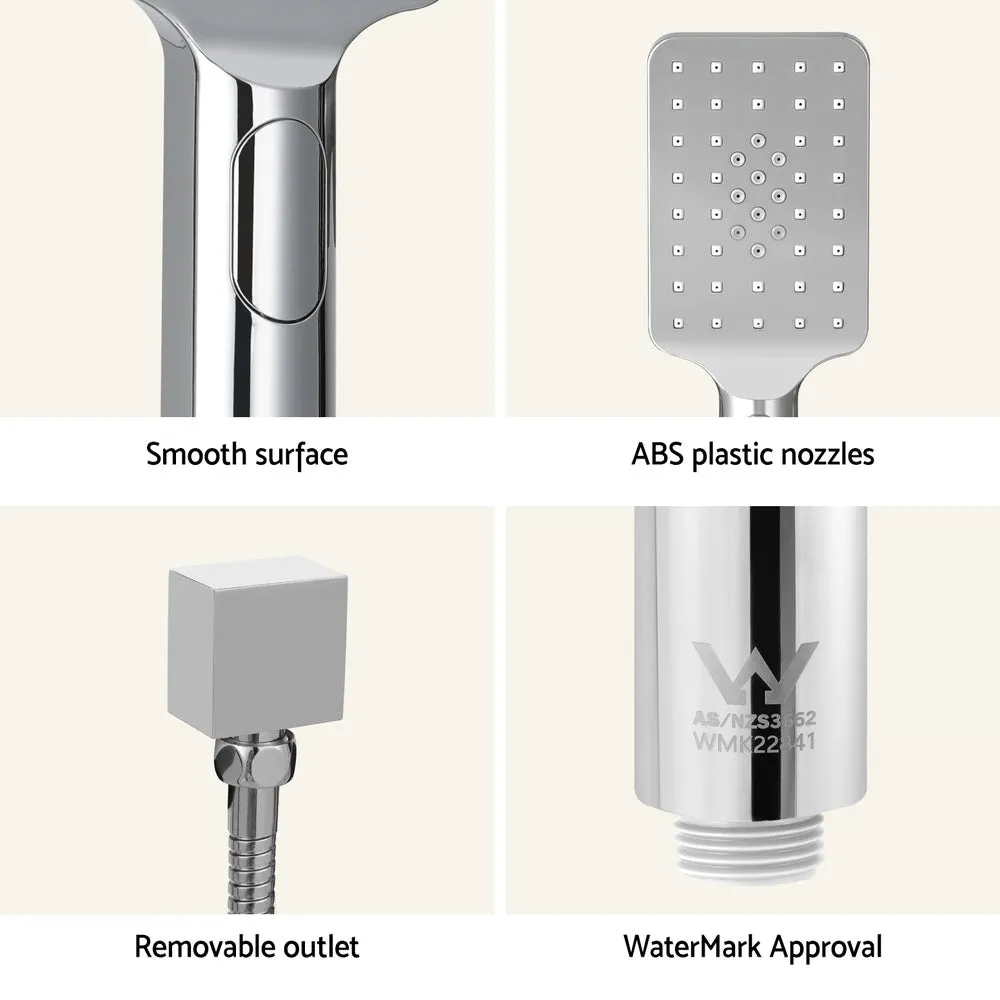 Handheld Shower Head Set 3.1'' High Pressure - Silver