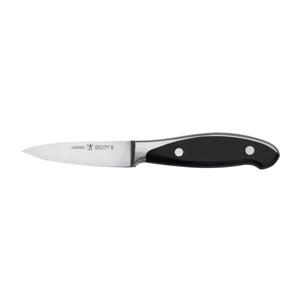 Henckels 1013829 3" Paring Knife with Black Plastic Handle