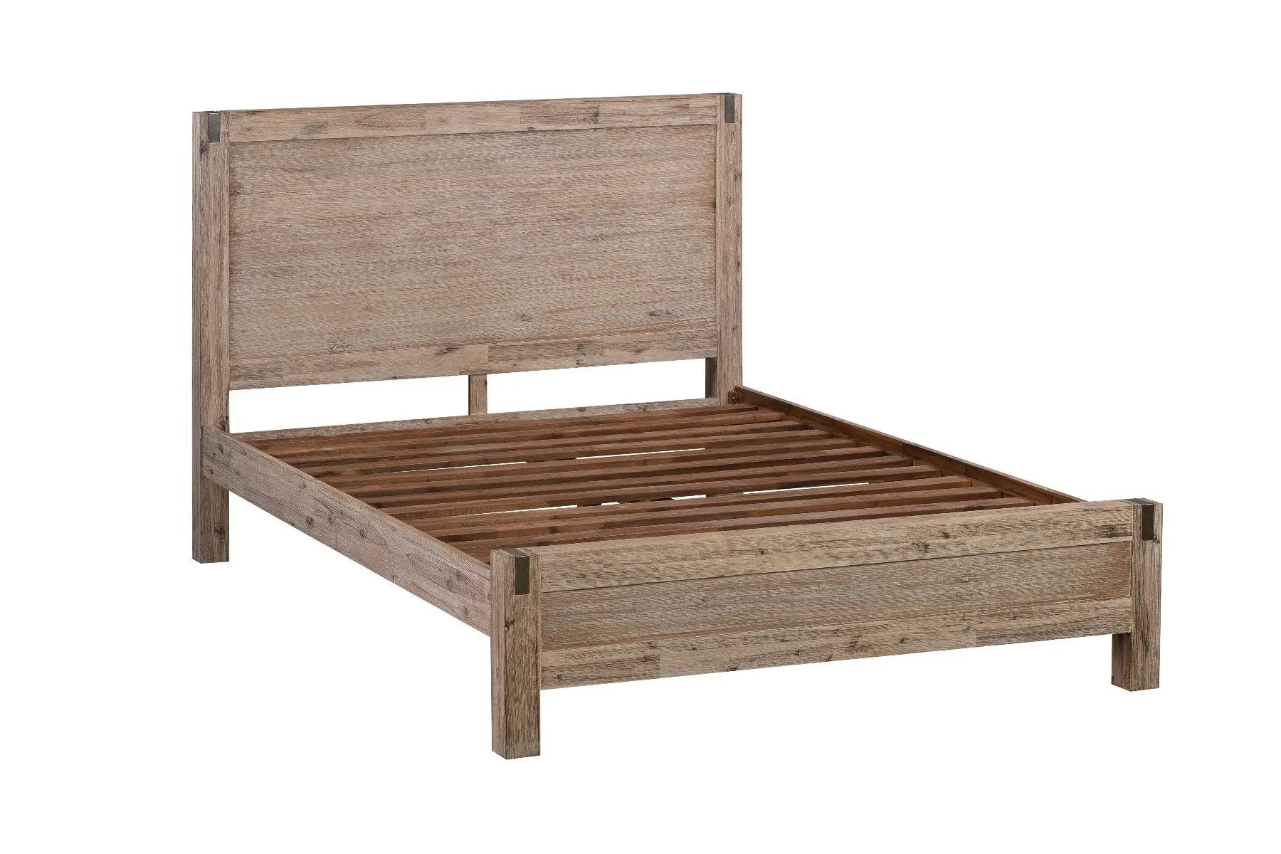 Java Wooden King Single Bed Frame Base Oak