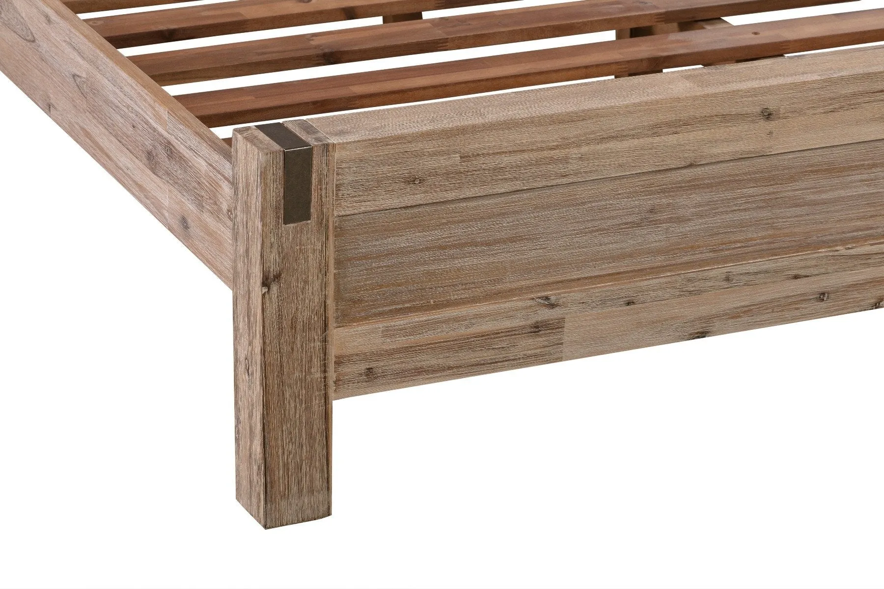 Java Wooden King Single Bed Frame Base Oak