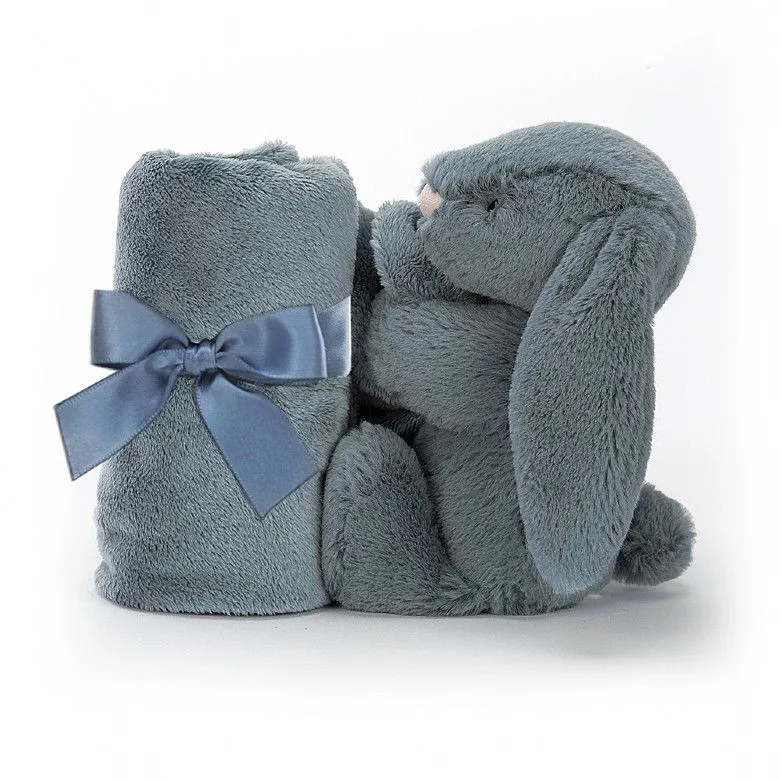 Jellycat Bashful Bunny Comforter - Dusky  Blue