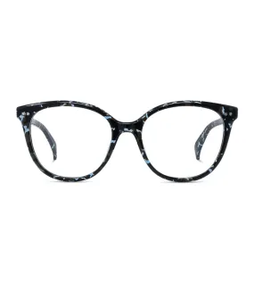 Kenzo Women's Blue Havana Butterfly Optical Frame