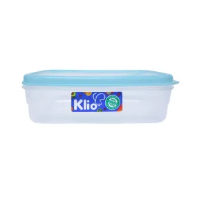 Klio Rectangular Medium Stackable Food Keeper 1L with Cover 20 x 14 x 7cm