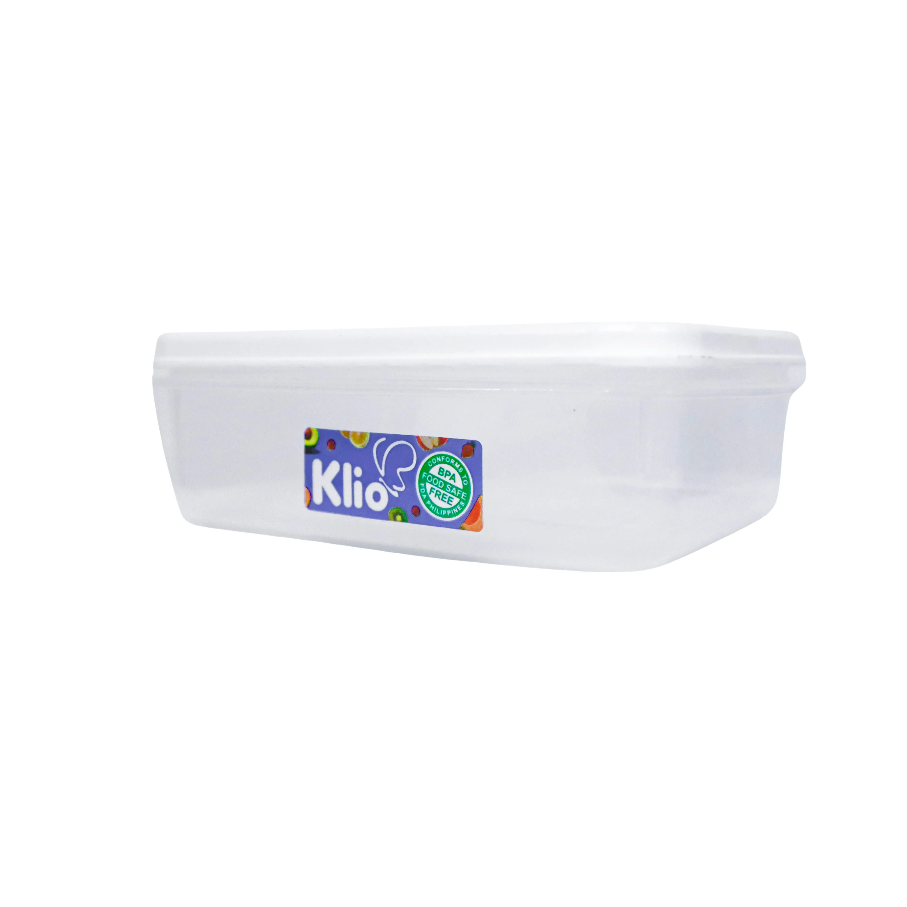 Klio Rectangular Small Stackable Food Keeper 480ml with Cover 15 x 11 x 5cm