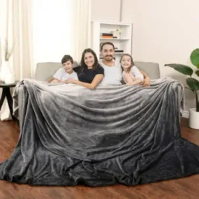 Life Comfort 10-feet Wide Oversized Family Blanket - 120" X 110"