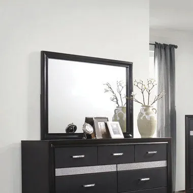 Miranda Rectangular Dresser Mirror Black