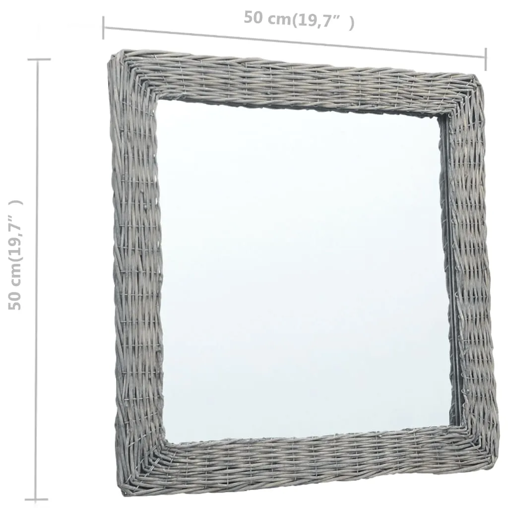 Mirror 50x50 cm Wicker