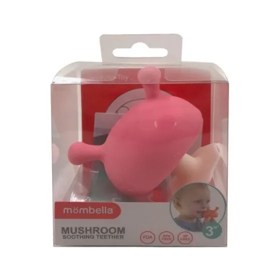 Mombella Mushroom Teether - Pink