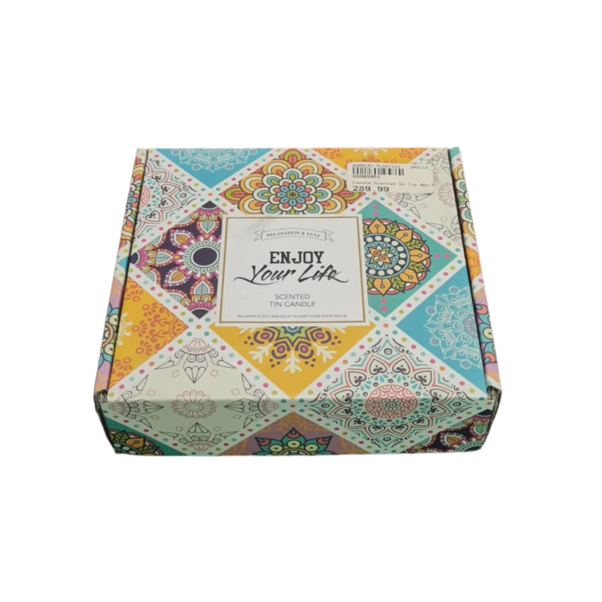 Moroccan Inspired Scented Tin  Candle 4pc Gift Box Set