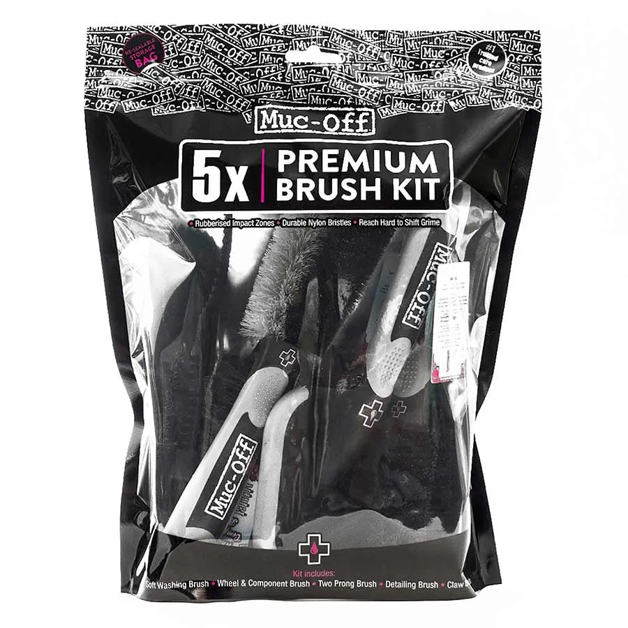 Muc-Off 5x Premium Brush Kit