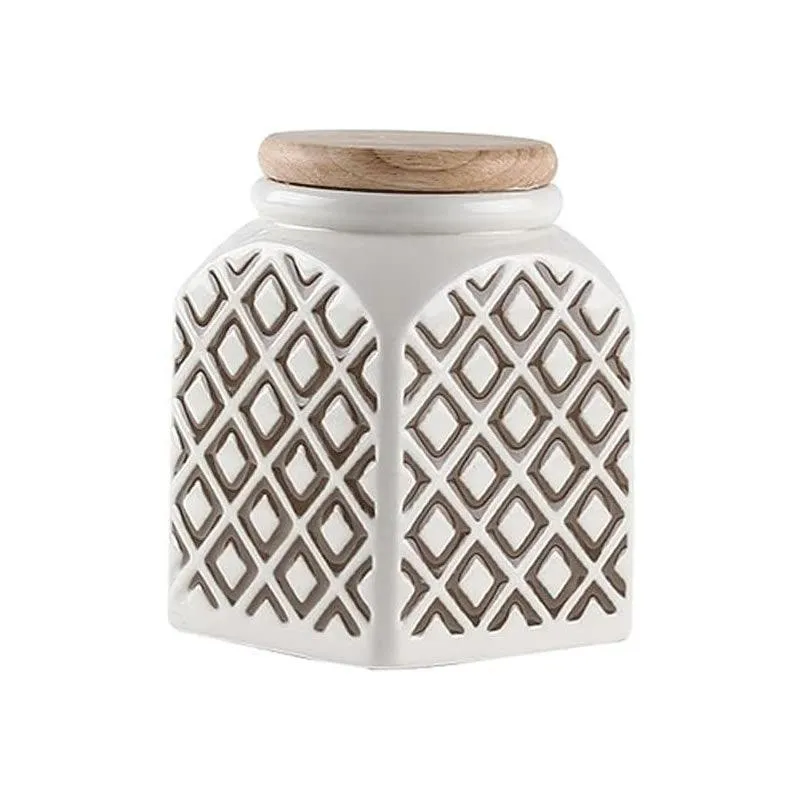 Multi-purpose Ceramic Food Storage Jar BROWN