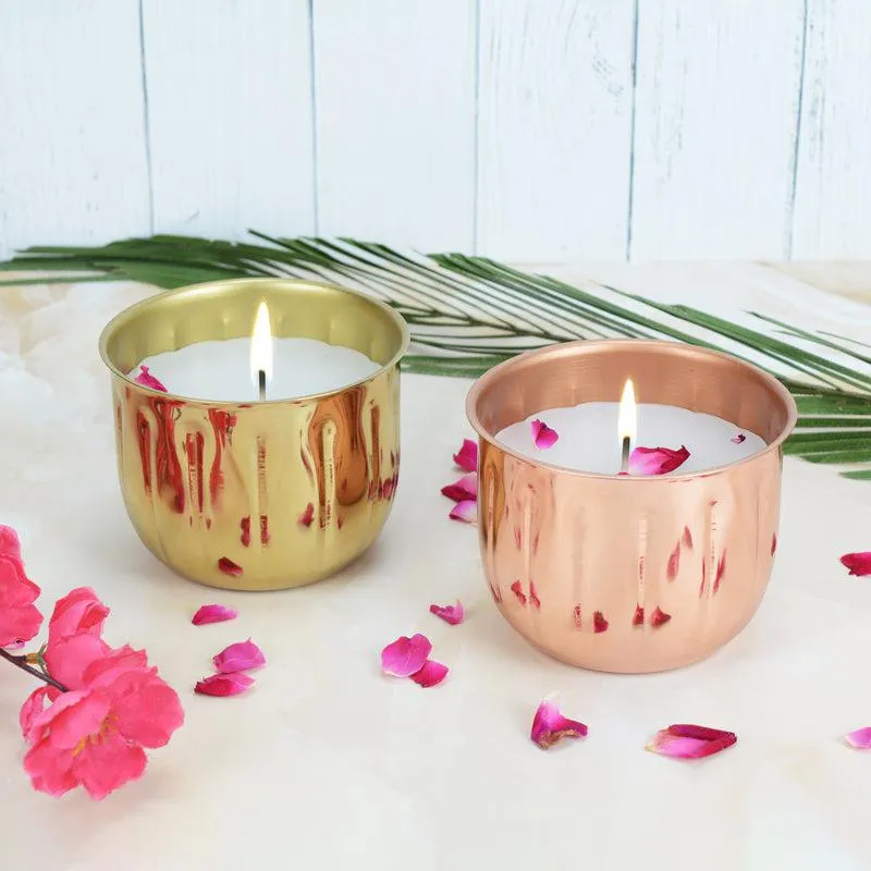 Nakshatra Vanilla Scented Festive Tealight Candle - Set Of Two