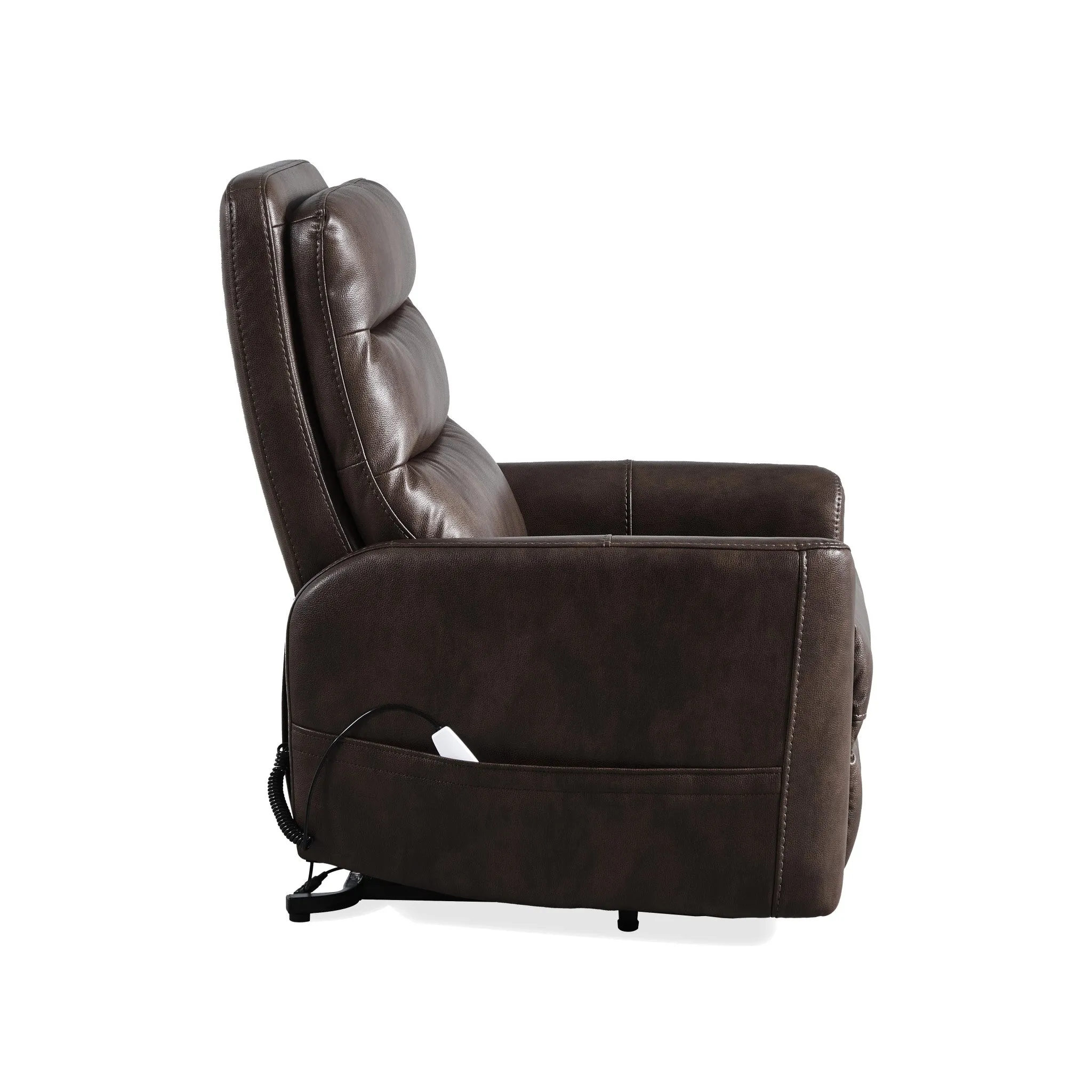 Octo Chocolate Brown Power Lift Recliner