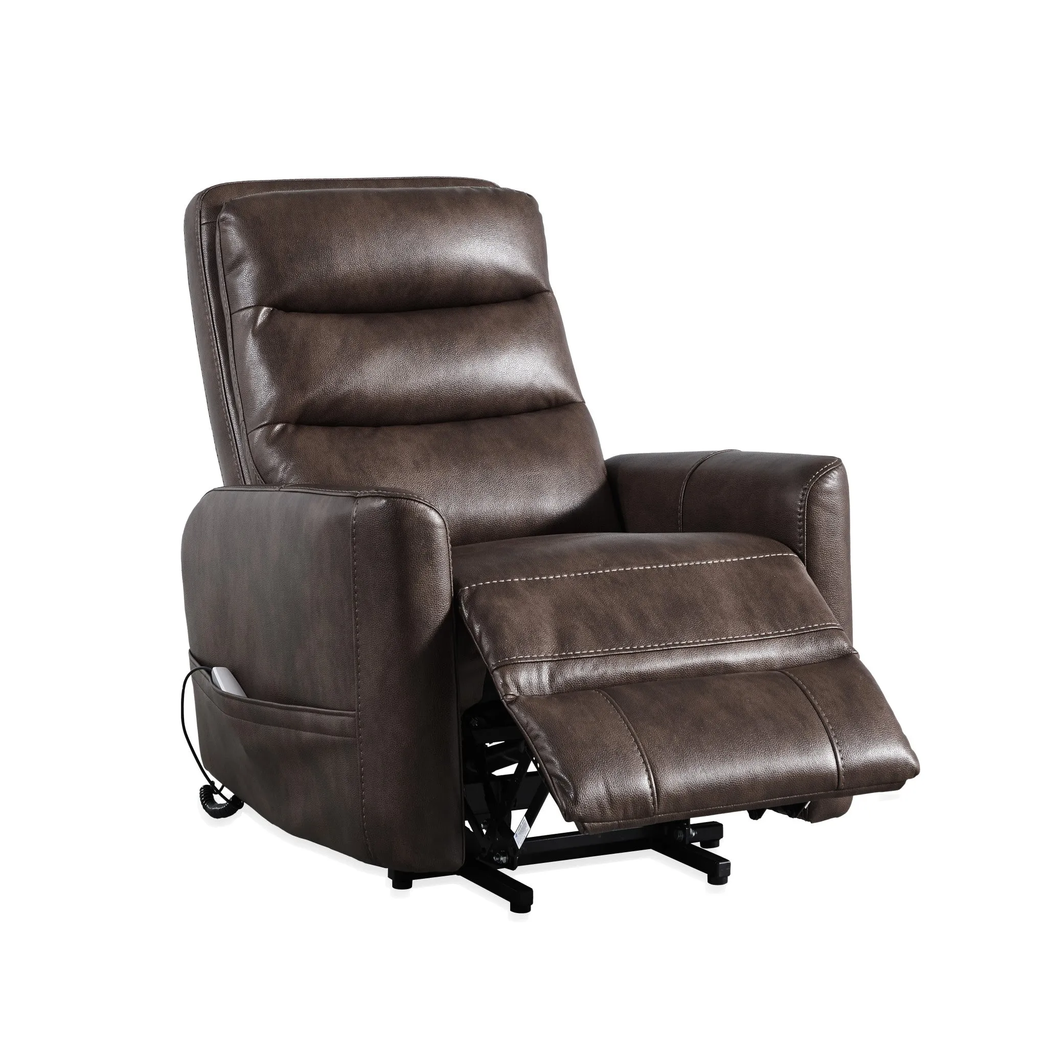 Octo Chocolate Brown Power Lift Recliner