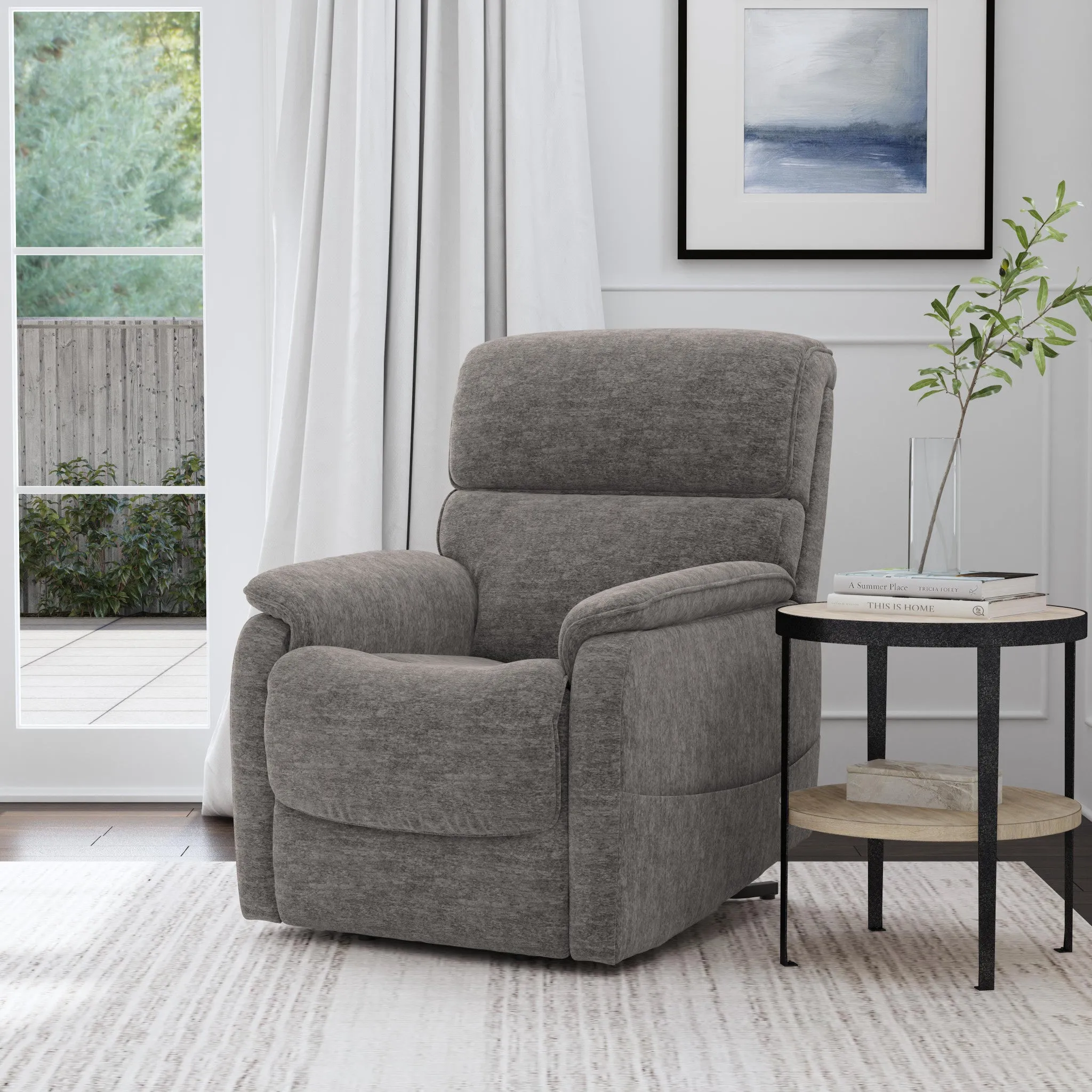 Orville Dove Gray Power Lift Recliner